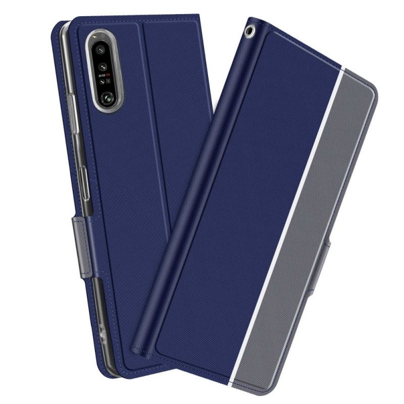 Schutzhülle Für Sony Xperia 1 IV Flip Case Zweifarbiges Baiyu