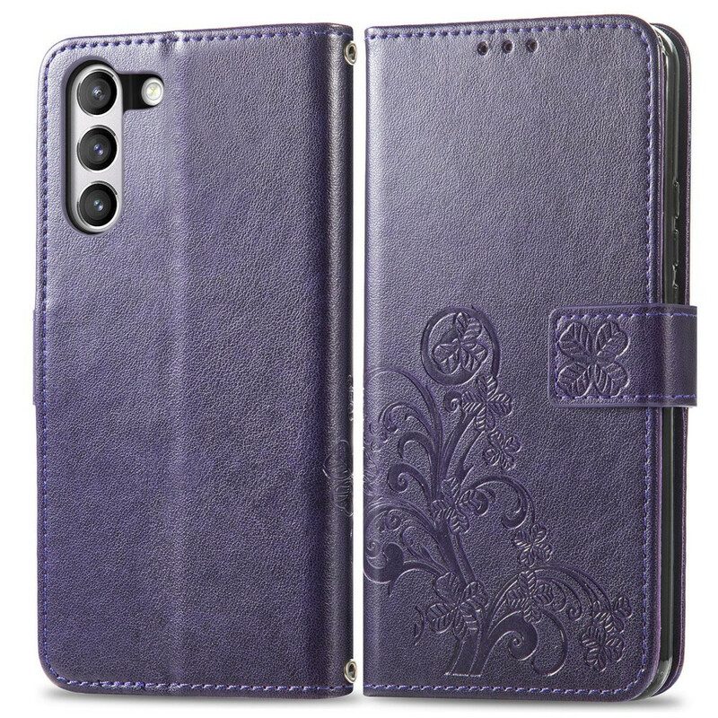 Flip Case Für Samsung Galaxy S21 FE Abstrakte Blumen