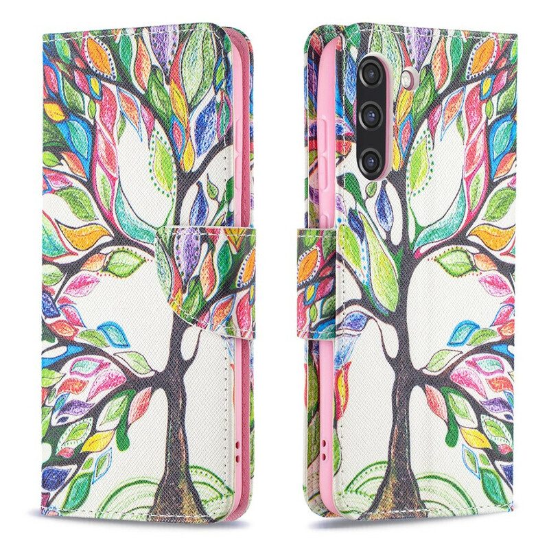 Flip Case Für Samsung Galaxy S21 FE Bunter Baum