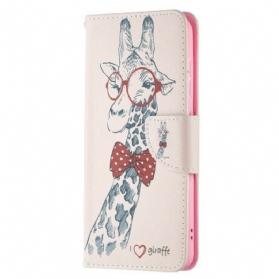 Flip Case Für Samsung Galaxy S21 FE Kluge Giraffe