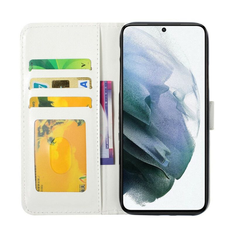 Flip Case Für Samsung Galaxy S21 FE Marmor Für Immer Und Ewig