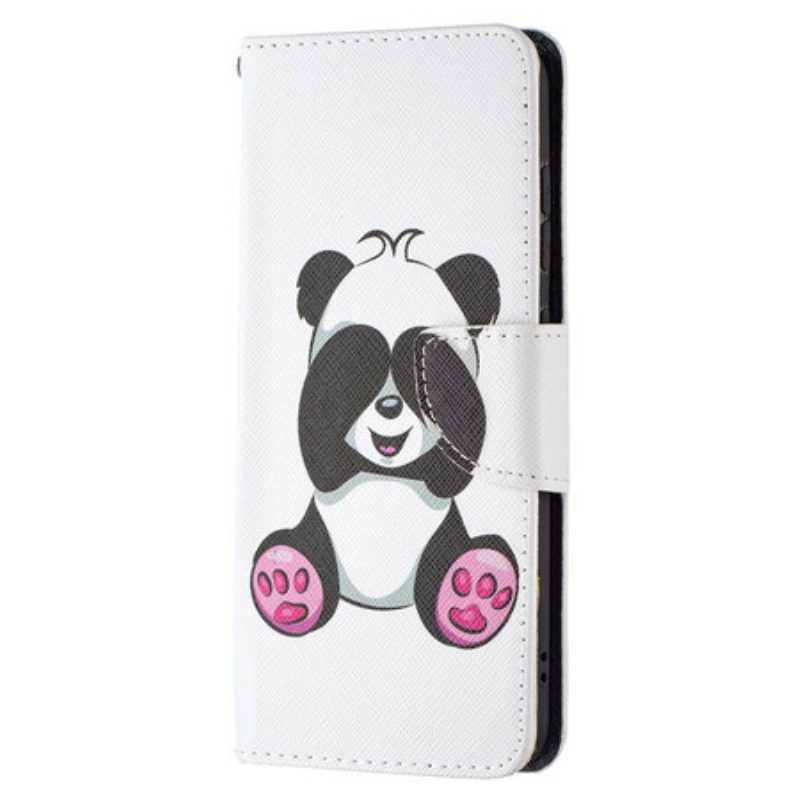 Flip Case Für Samsung Galaxy S21 FE Panda-spaß