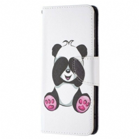 Flip Case Für Samsung Galaxy S21 FE Panda-spaß