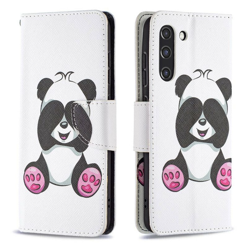 Flip Case Für Samsung Galaxy S21 FE Panda-spaß