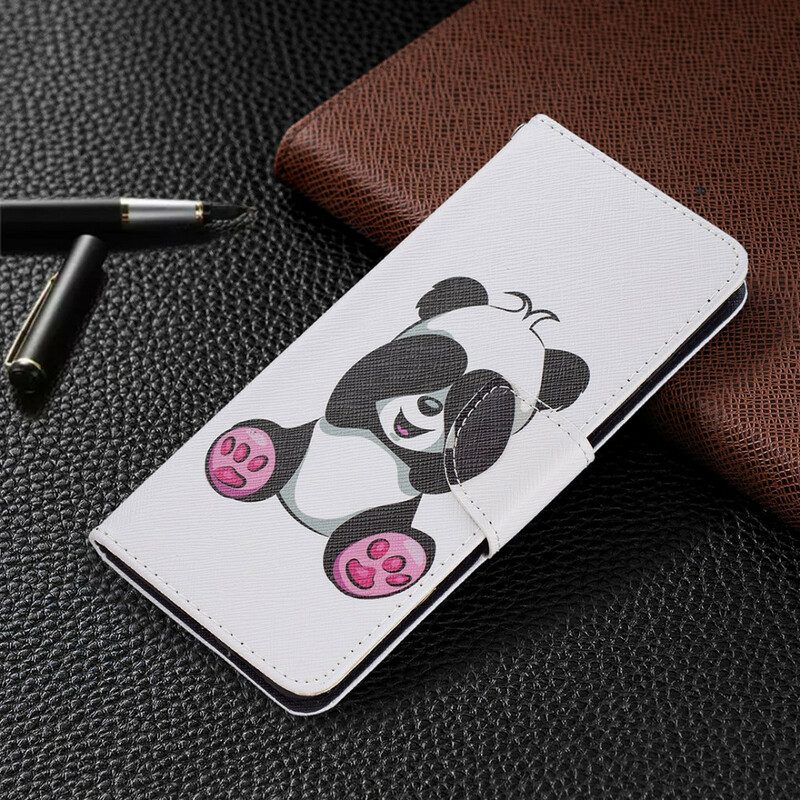 Flip Case Für Samsung Galaxy S21 FE Panda-spaß