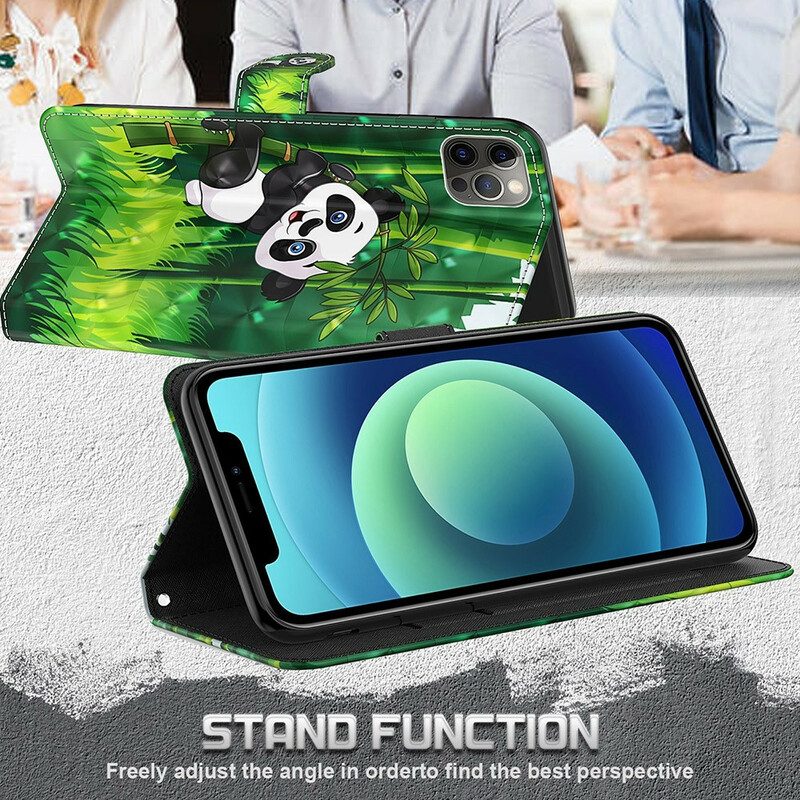 Flip Case Für Samsung Galaxy S21 FE Panda Und Bambus