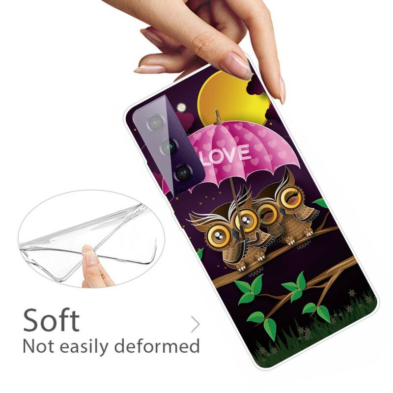 Handyhülle Für Samsung Galaxy S21 FE Flexible Liebeseulen