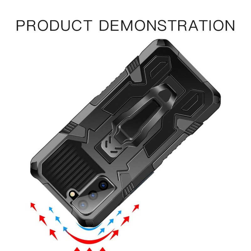 Handyhülle Für Samsung Galaxy S21 FE Roboter Mit Gürtelclip