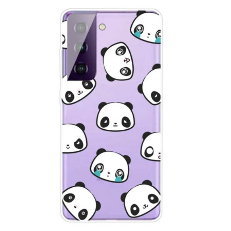 Handyhülle Für Samsung Galaxy S21 FE Sentimentale Pandas