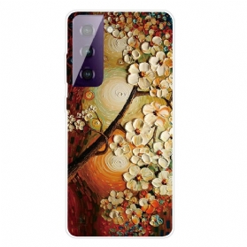 Hülle Für Samsung Galaxy S21 FE Flexible Blumen