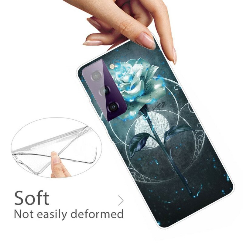 Hülle Für Samsung Galaxy S21 FE Flexibles Rosagrün