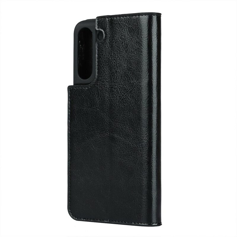 Schutzhülle Für Samsung Galaxy S21 FE Flip Case Empfohlene Farben Für Echtes Leder