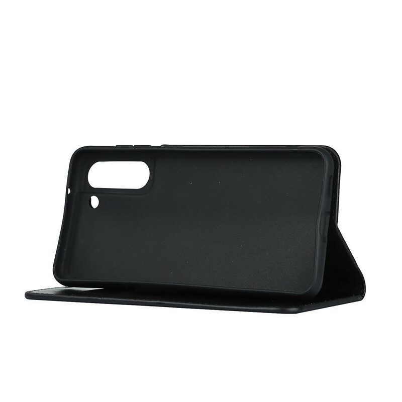 Schutzhülle Für Samsung Galaxy S21 FE Flip Case Empfohlene Farben Für Echtes Leder