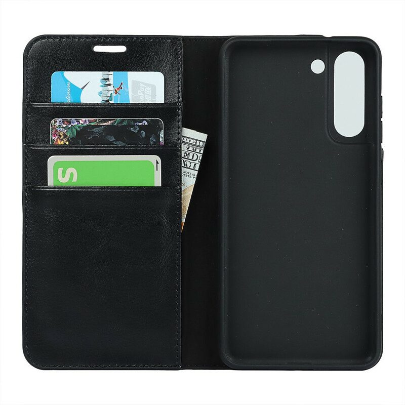 Schutzhülle Für Samsung Galaxy S21 FE Flip Case Empfohlene Farben Für Echtes Leder