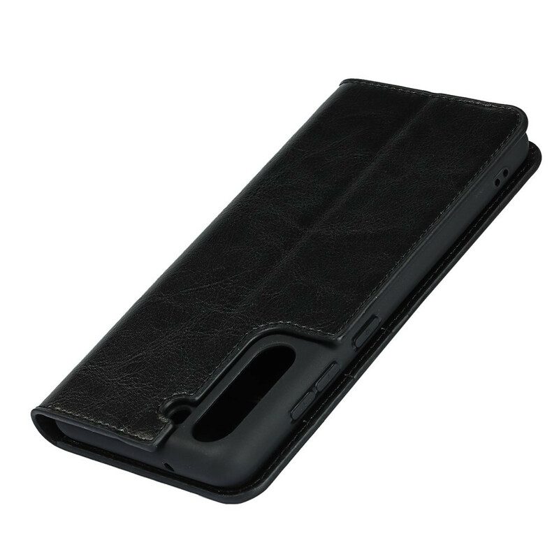 Schutzhülle Für Samsung Galaxy S21 FE Flip Case Empfohlene Farben Für Echtes Leder