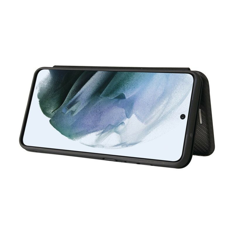 Schutzhülle Für Samsung Galaxy S21 FE Flip Case Kohlefaser