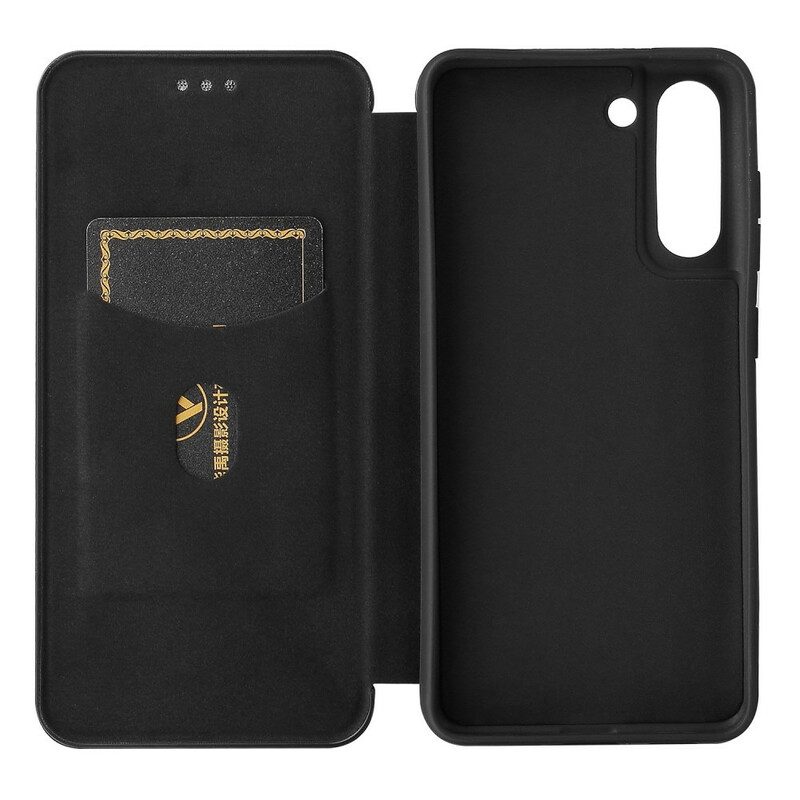 Schutzhülle Für Samsung Galaxy S21 FE Flip Case Kohlefaser