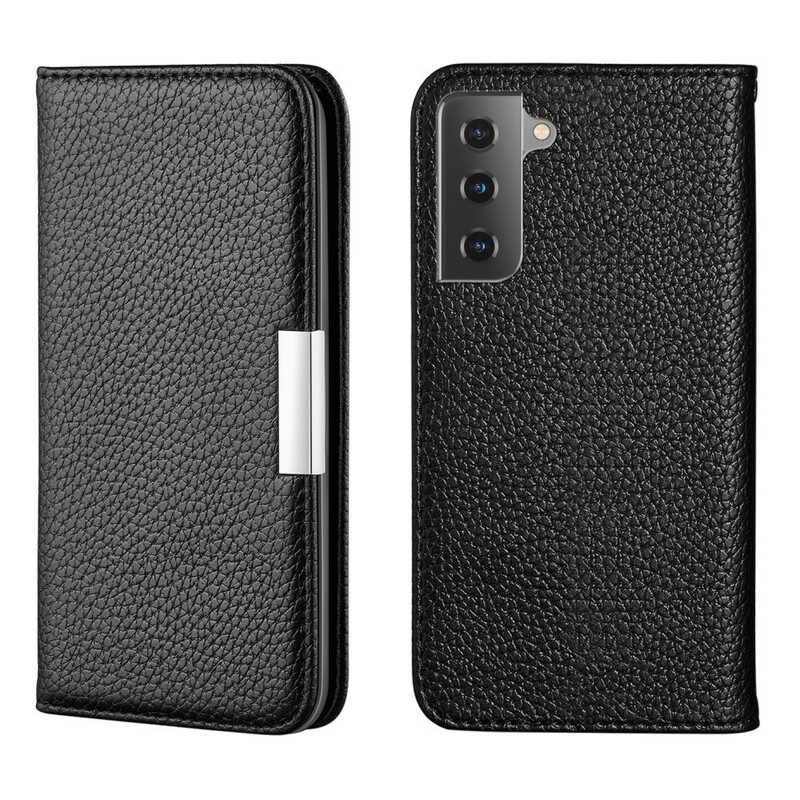 Schutzhülle Für Samsung Galaxy S21 FE Flip Case Kunstleder Litschi Ultra Chic