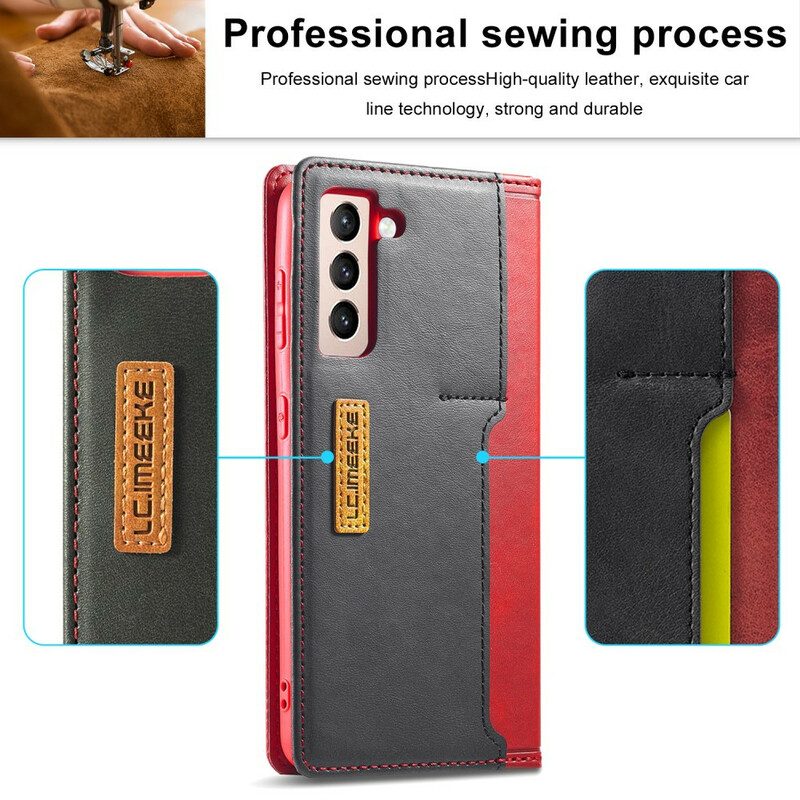 Schutzhülle Für Samsung Galaxy S21 FE Flip Case Lc-001 Serie Lc.imeeke