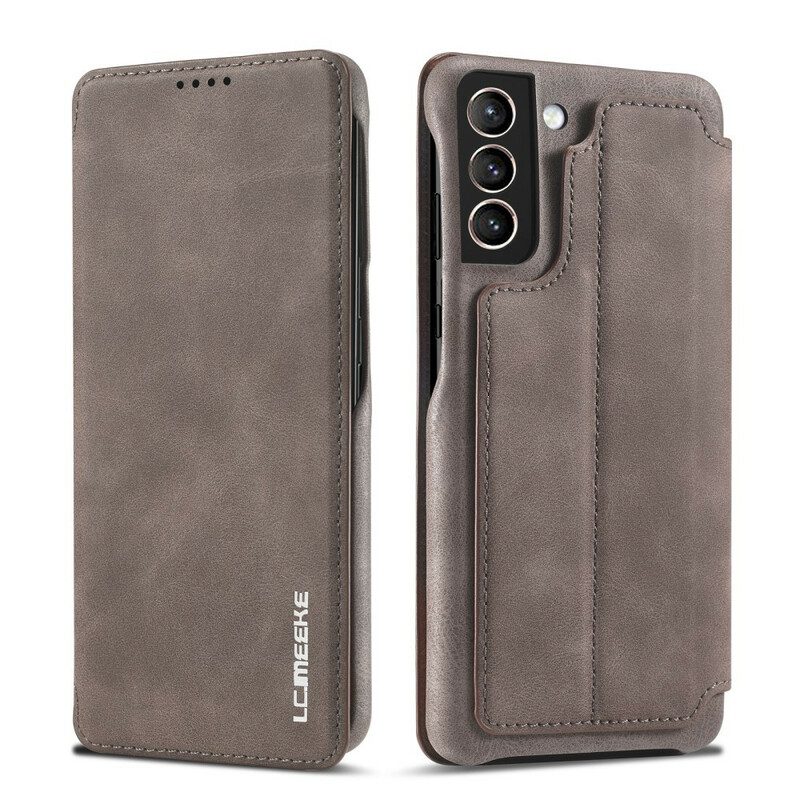 Schutzhülle Für Samsung Galaxy S21 FE Flip Case Lc.imeeke Ledereffekt