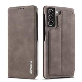 Schutzhülle Für Samsung Galaxy S21 FE Flip Case Lc.imeeke Ledereffekt