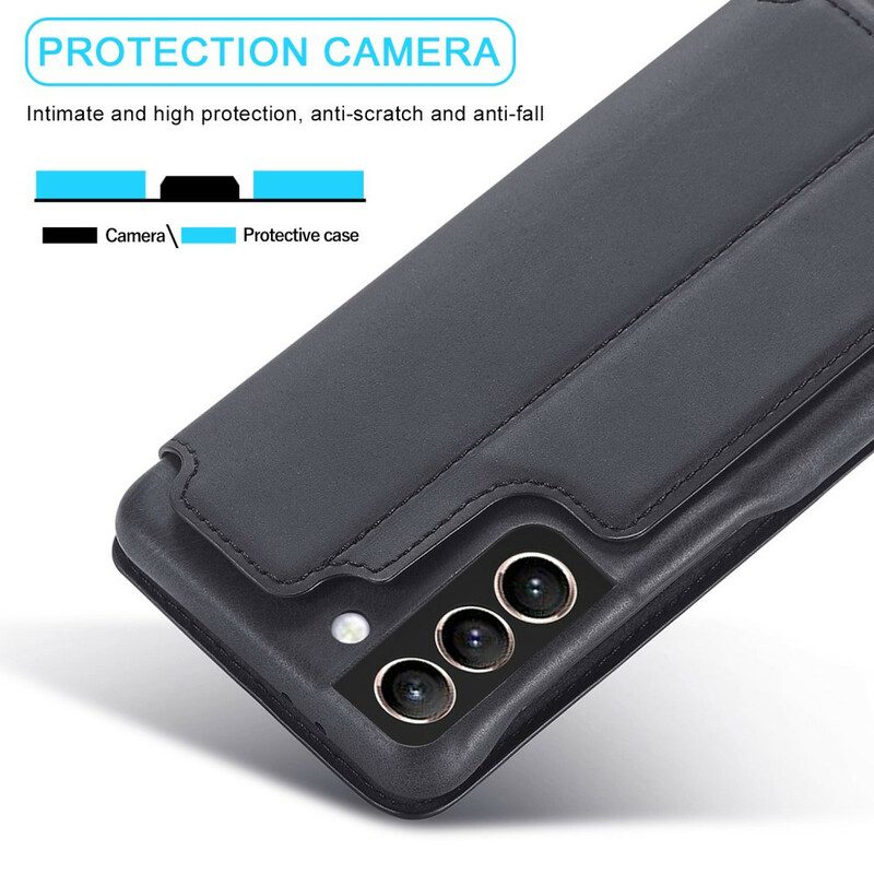 Schutzhülle Für Samsung Galaxy S21 FE Flip Case Lc.imeeke Ledereffekt