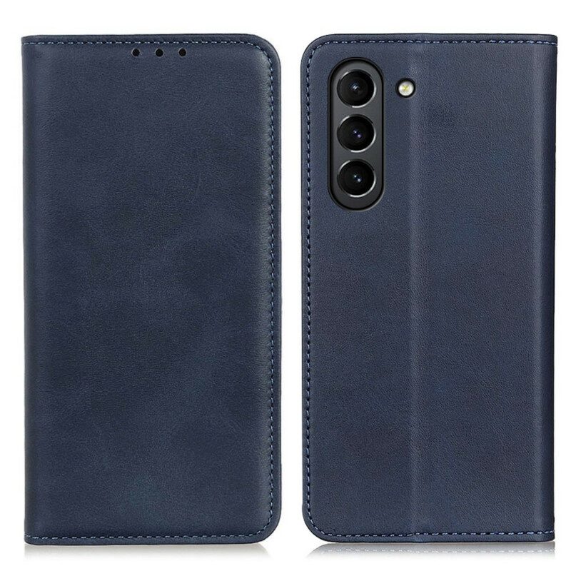 Schutzhülle Für Samsung Galaxy S21 FE Flip Case Spaltleder