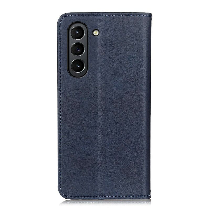 Schutzhülle Für Samsung Galaxy S21 FE Flip Case Spaltleder