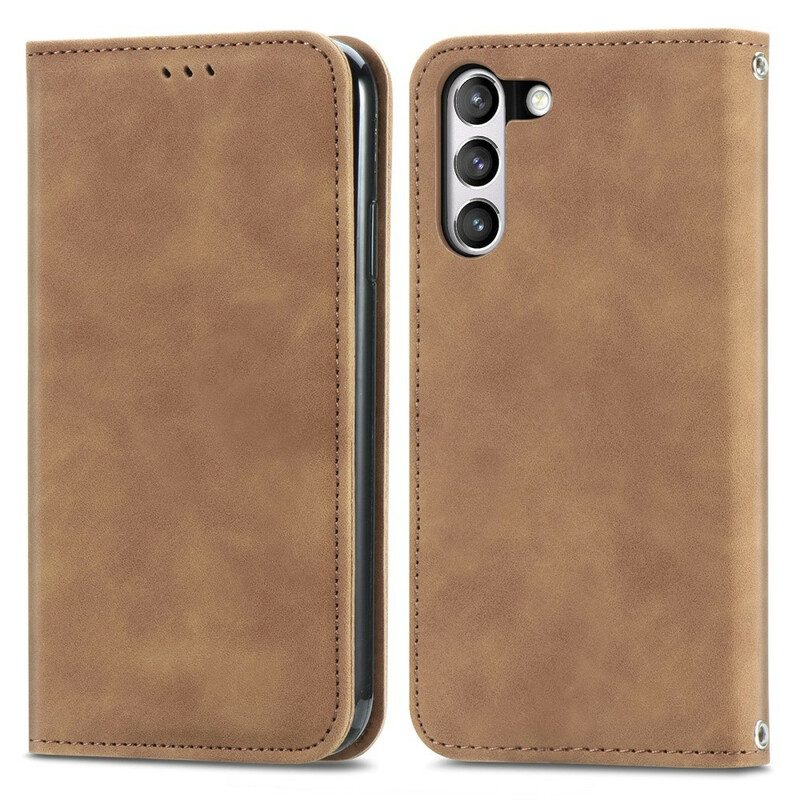 Schutzhülle Für Samsung Galaxy S21 FE Flip Case Vintage-kunstleder