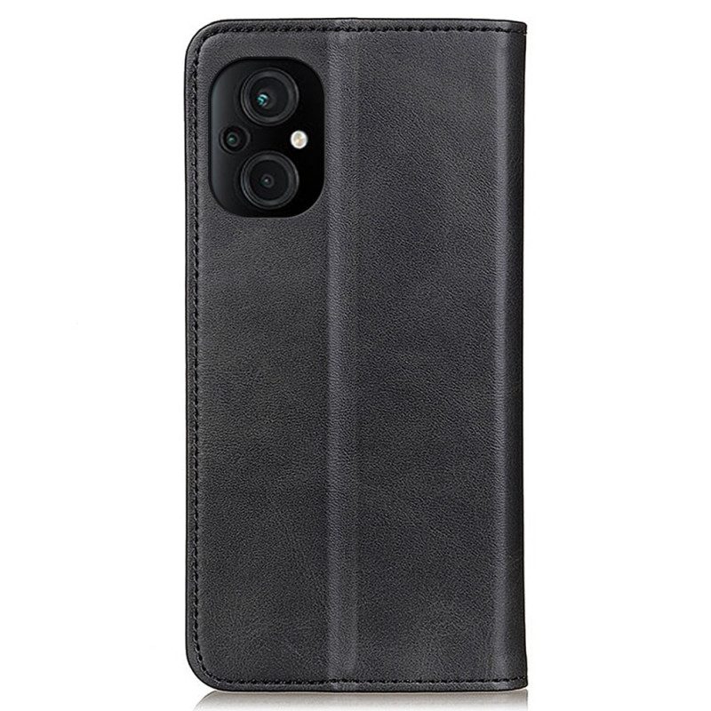 Schutzhülle Für Poco M5 Flip Case Spaltleder