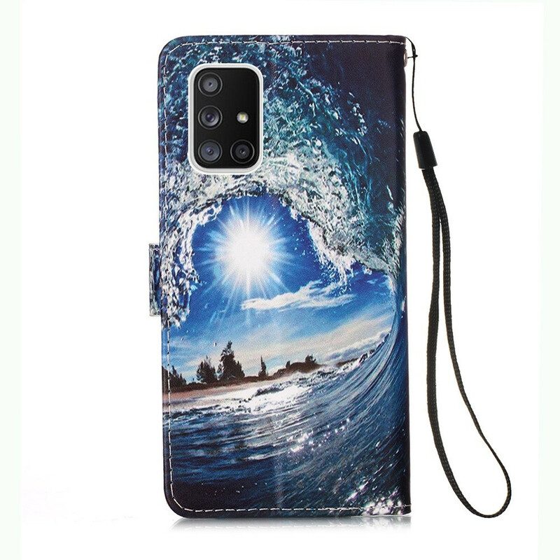 Flip Case Für Samsung Galaxy A51 5G Liebt Die Welle