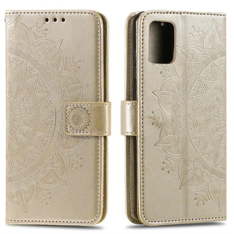 Flip Case Für Samsung Galaxy A51 5G Sonnenmandala