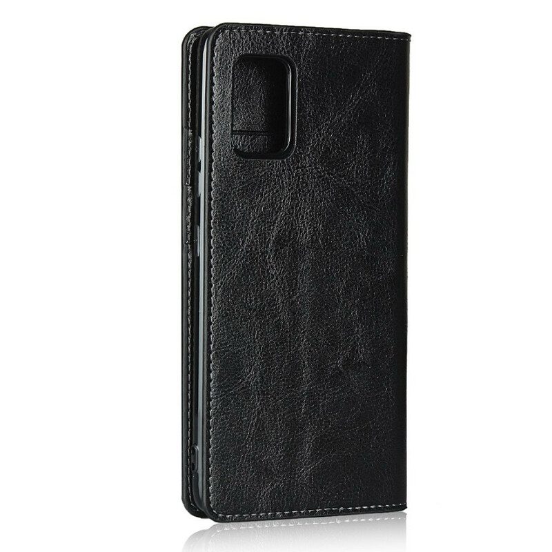 Schutzhülle Für Samsung Galaxy A51 5G Flip Case Echtes Leder