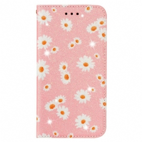 Schutzhülle Für Samsung Galaxy A51 5G Flip Case Gänseblümchen Aus Kunstleder