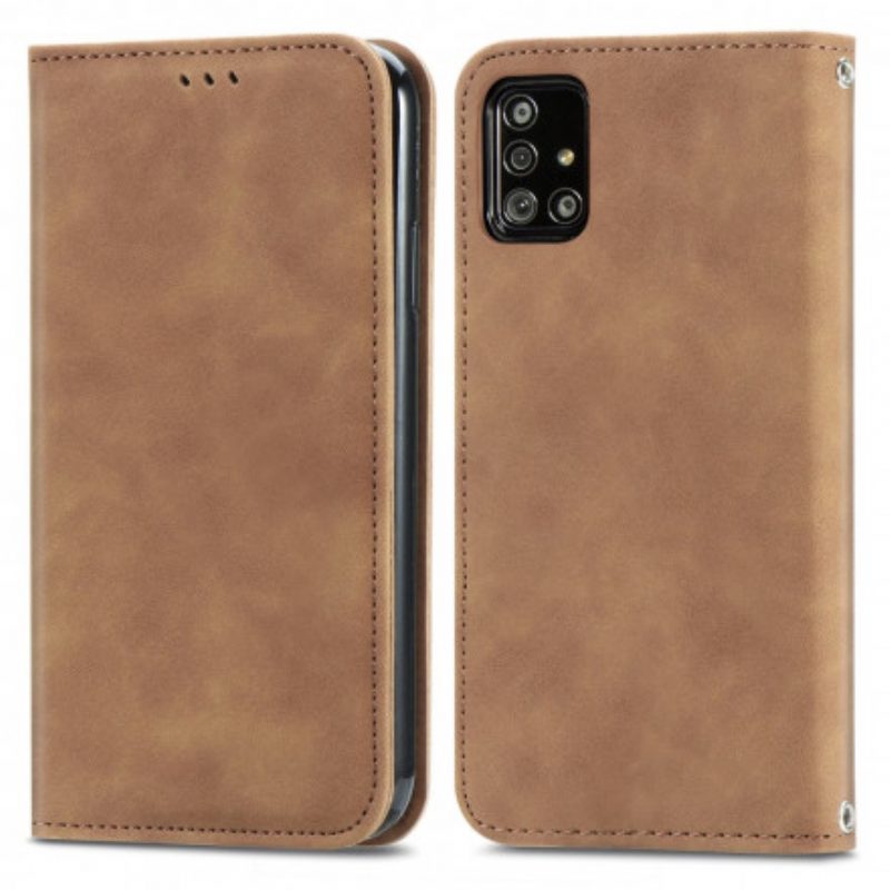 Schutzhülle Für Samsung Galaxy A51 5G Flip Case Vintage-kunstleder