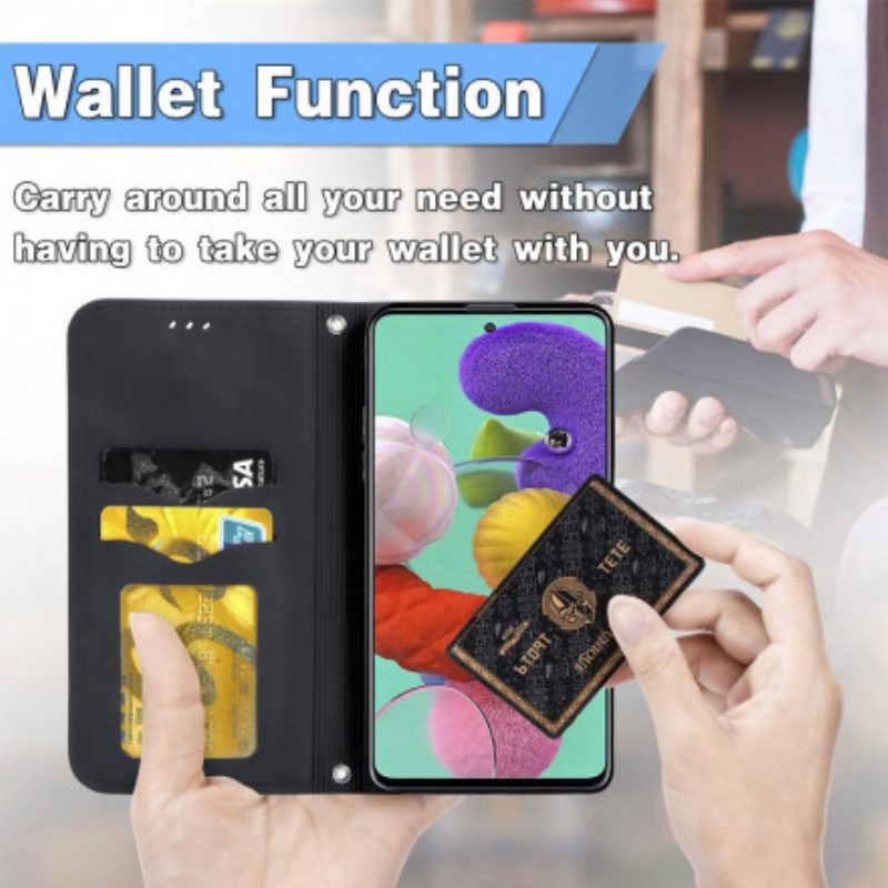 Schutzhülle Für Samsung Galaxy A51 5G Flip Case Vintage-kunstleder