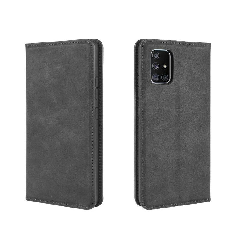 Schutzhülle Für Samsung Galaxy A51 5G Flip Case Weicher Ledereffekt