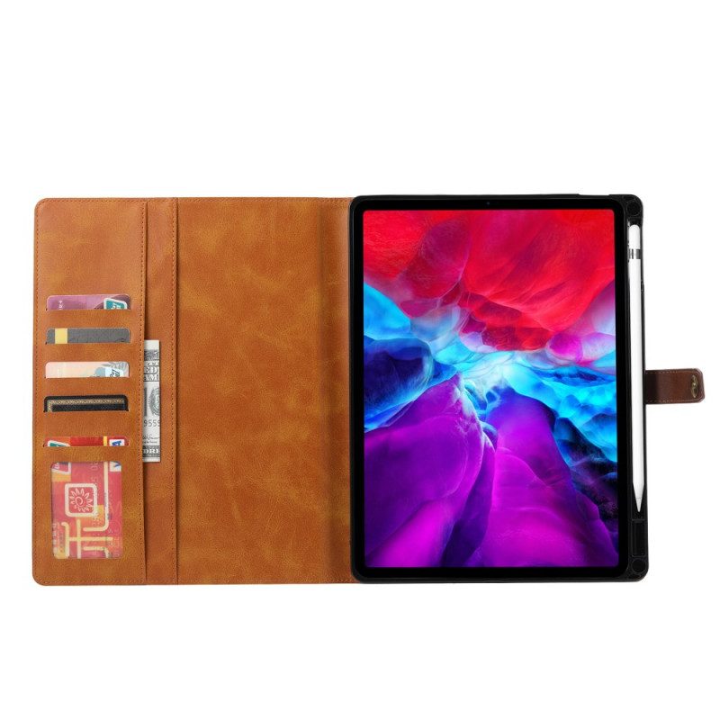 Flip Case Für iPad Pro 12.9" (2020) Business-stil Mit Riemen