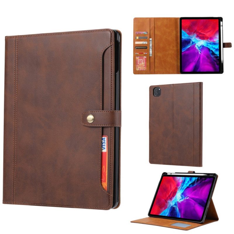 Flip Case Für iPad Pro 12.9" (2020) Business-stil Mit Riemen