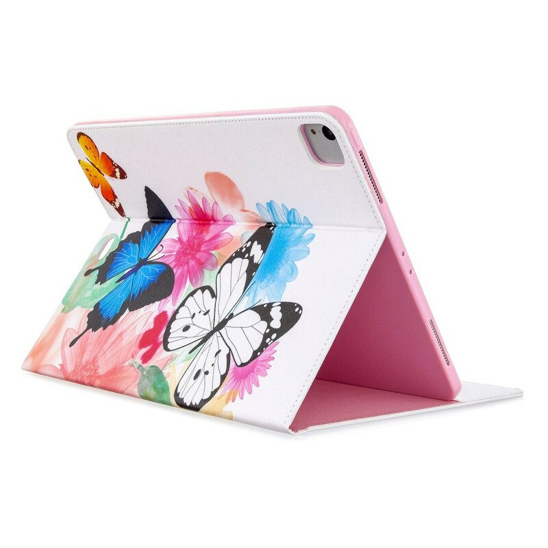 Flip Case Für iPad Pro 12.9" (2020) Gedrucktes Muster Mit Schmetterlingen