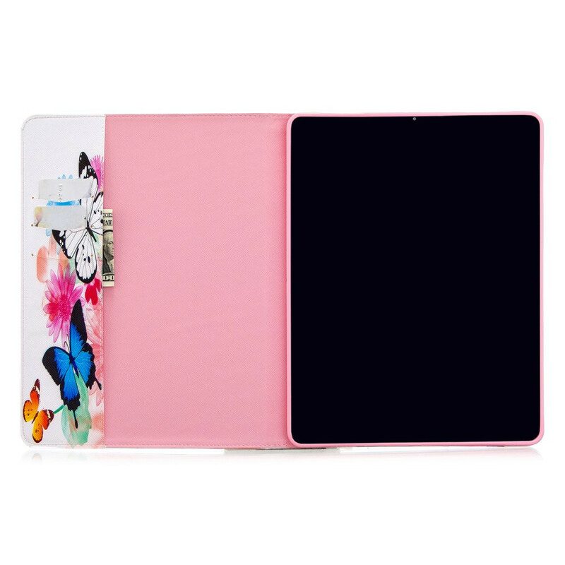 Flip Case Für iPad Pro 12.9" (2020) Gedrucktes Muster Mit Schmetterlingen