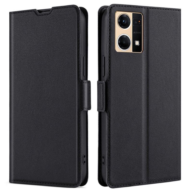 Flip Case Für Oppo Reno 7 Finesse-doppelverschluss