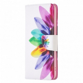 Lederhüllen Für Oppo Reno 7 Aquarellblume