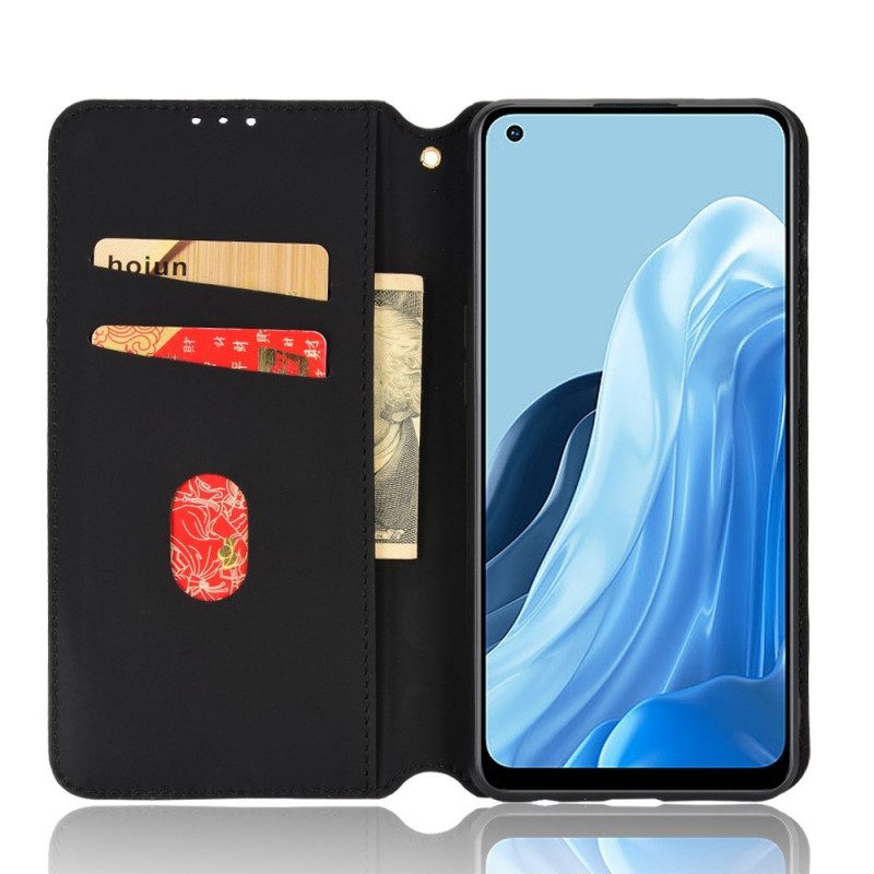 Schutzhülle Für Oppo Reno 7 Flip Case 3d-würfel-ledereffekt