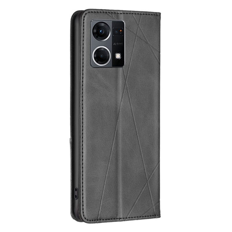 Schutzhülle Für Oppo Reno 7 Flip Case Diamanten