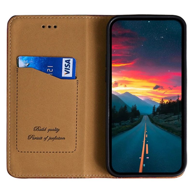 Schutzhülle Für Oppo Reno 7 Flip Case Vintage-kunstleder