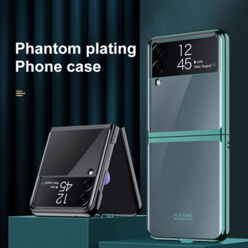 Handyhülle Für Samsung Galaxy Z Flip 3 5G Flip Case Kanten Im Metallstil