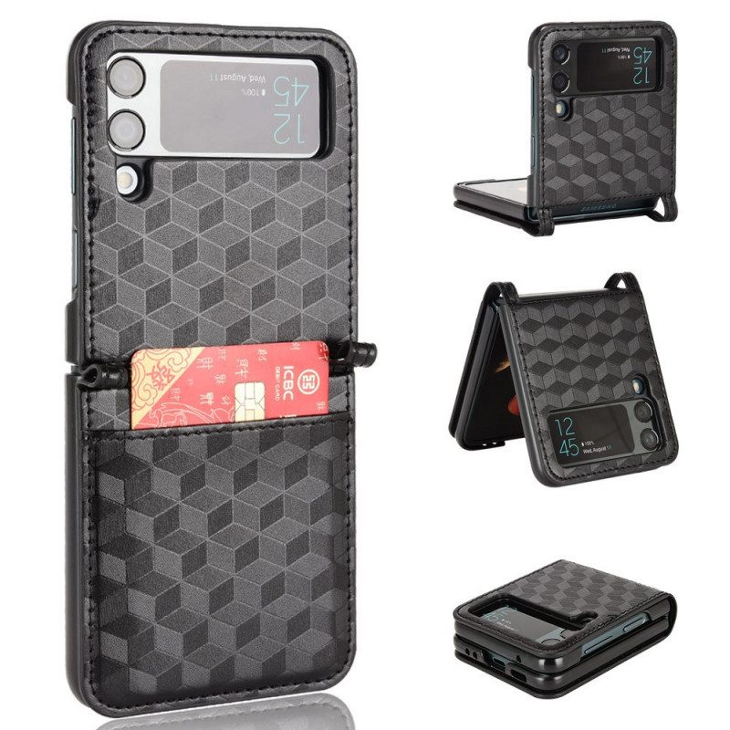 Handyhülle Für Samsung Galaxy Z Flip 3 5G Flip Case Kartenhalter Im 3d-design