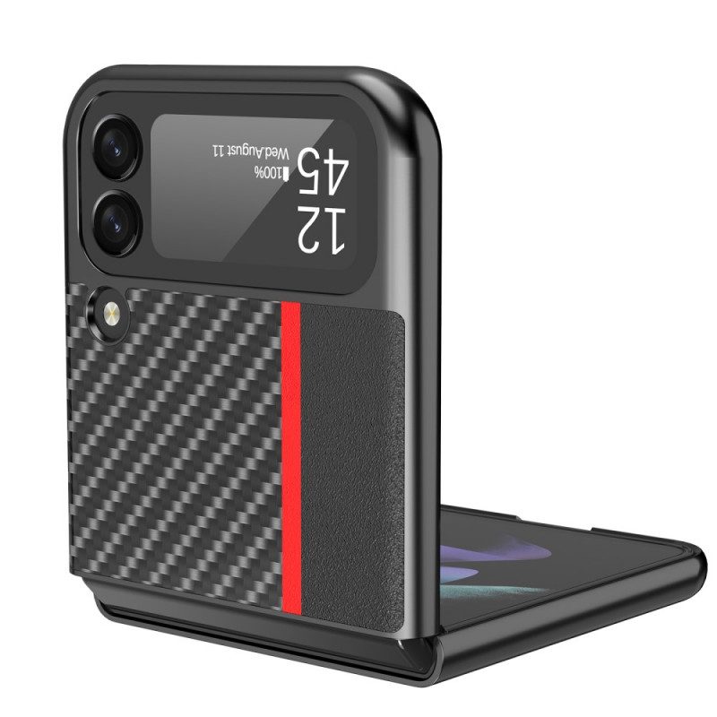 Handyhülle Für Samsung Galaxy Z Flip 3 5G Flip Case Kohlefaser Lc.imeeke