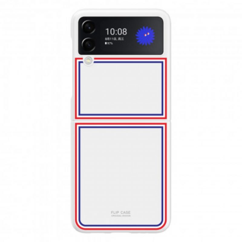 Hülle Für Samsung Galaxy Z Flip 3 5G Flip Case Dreifarbig